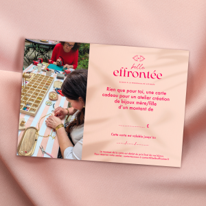 Carte Cadeau Atelier mère/fille fête des mères Belle Effrontée